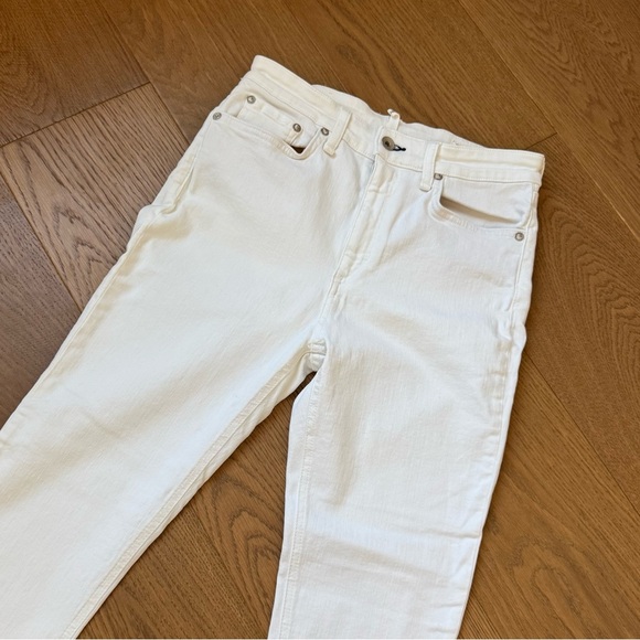 Rag & Bone High Rise Ankle Skinny - White Denim Jeans - Size 28 - EUC - Picture 2 of 5